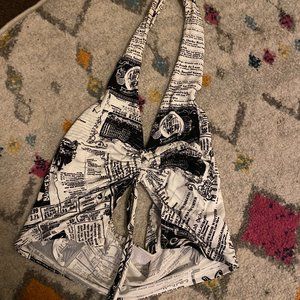 newspaper print top from isalis